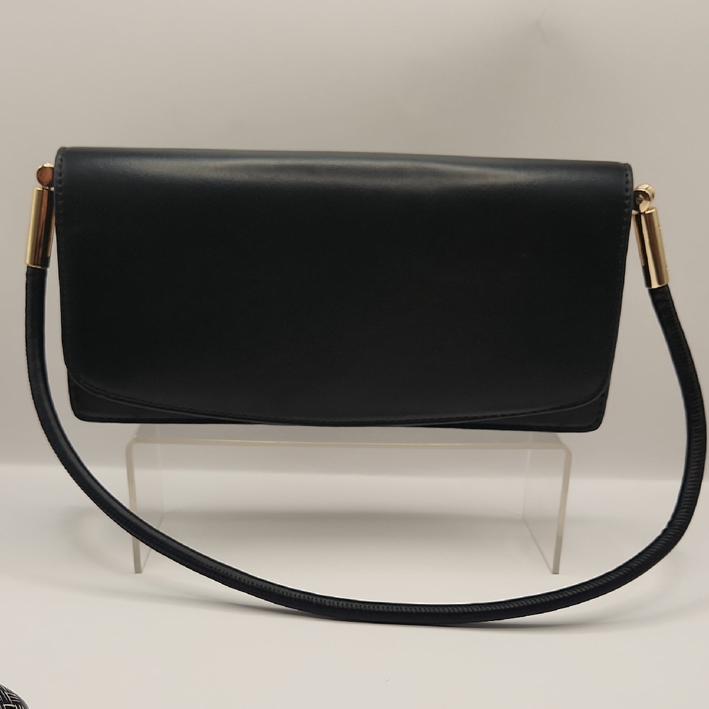 Mms Design Studio Black Rectangular Shoulder Bag … - image 1
